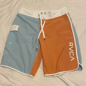 RVCA Men's Two-Tone Swim Shorts
